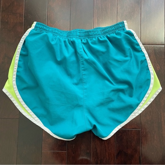 Nike Dri-Fit Women’s Running Shorts Set Of 2 Size S With Liner Blue Silver - Picture 3 of 11